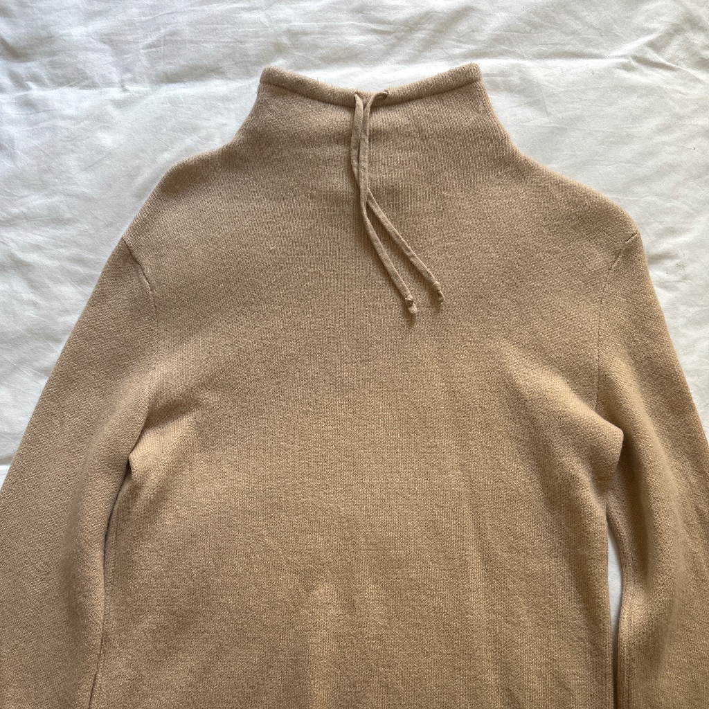 Vince. Drawstring Mock Neck Sweater